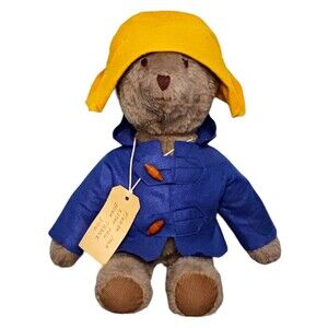 VTG Handmade RARE 17" PADDINGTON BEAR Stuffed Animal Plush Stitched Eyes & Nose